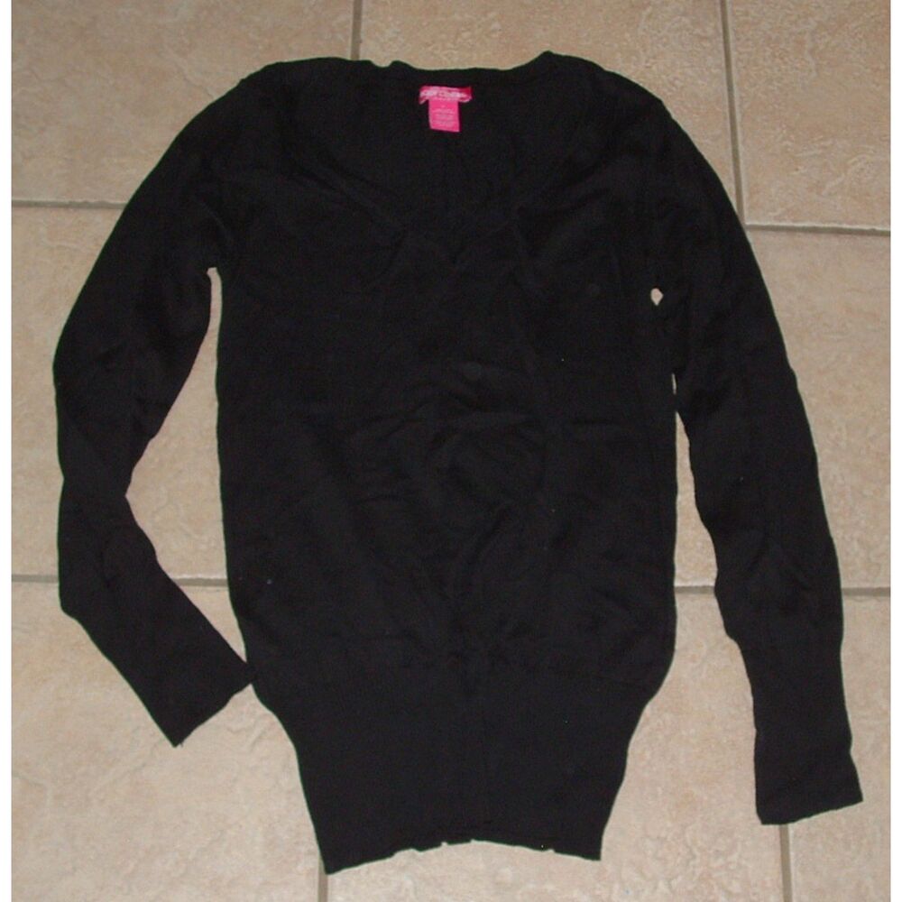 BODY CENTRAL Black Sz Jr Large Casual Wear Fitted Pullover Lightweight Sweater